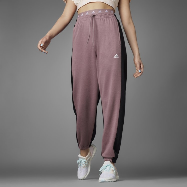 Calça Felpuda Francesa Hyperglam Adidas Roxa