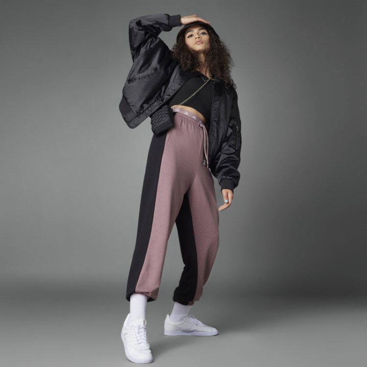 Calça Felpuda Francesa Hyperglam Adidas Roxa