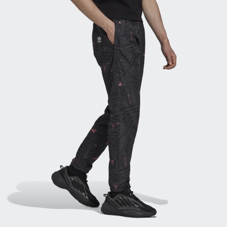 Adidas Rekive Calça Trefoil Com Estampa Allover Preto Quente