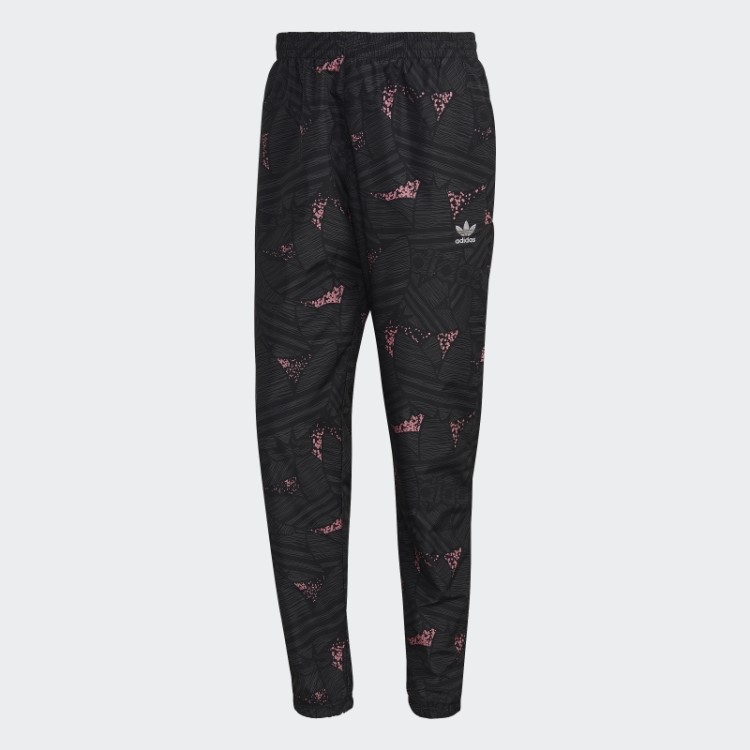 Adidas Rekive Calça Trefoil Com Estampa Allover Preto Quente