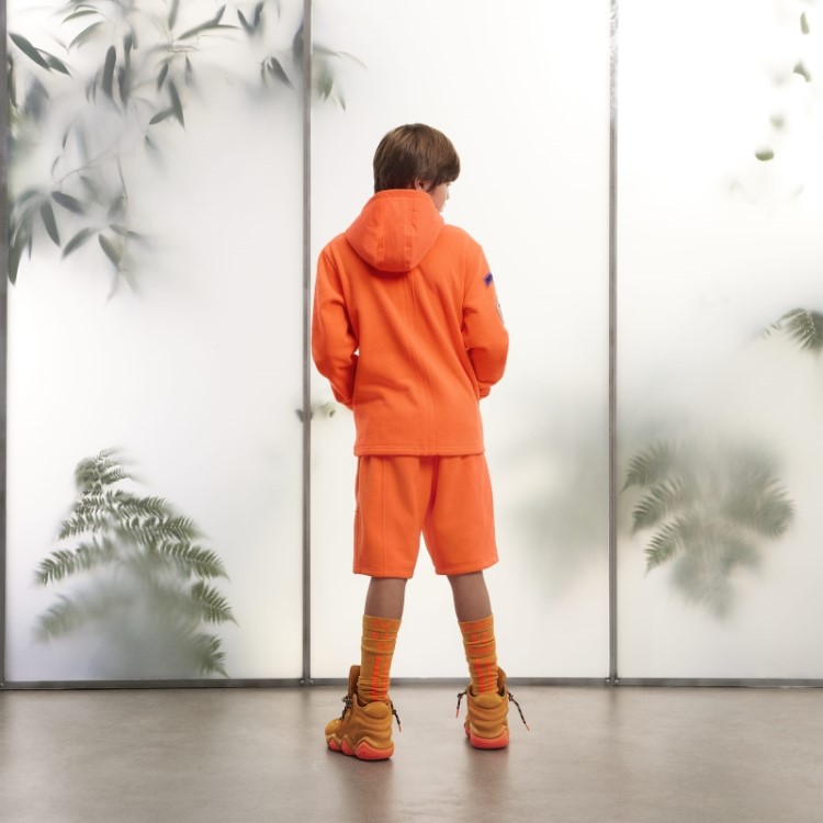 Moletom De Lã Polar Adidas Laranja