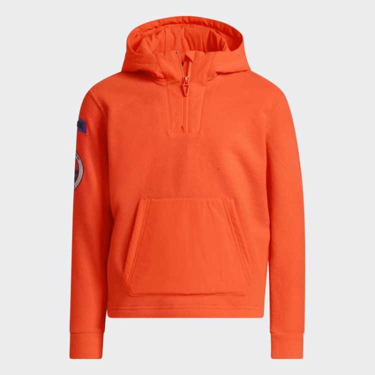 Moletom De Lã Polar Adidas Laranja