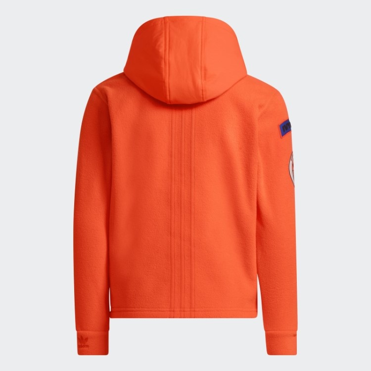 Moletom De Lã Polar Adidas Laranja