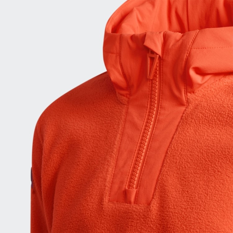 Moletom De Lã Polar Adidas Laranja