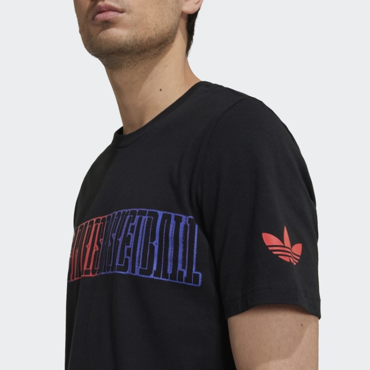 Camiseta Preta Adidas X Paris Basquete Paris Pour Paris Quente