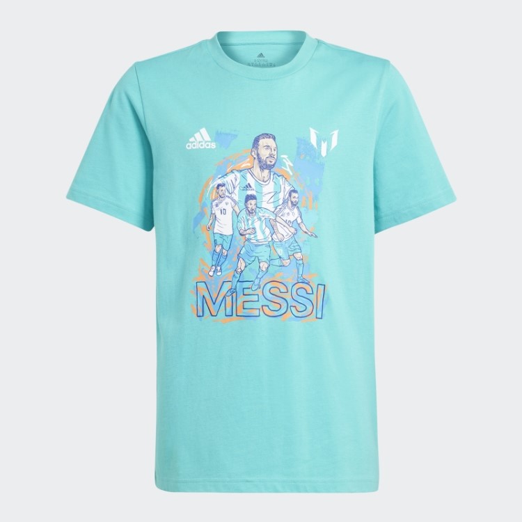 Camiseta Com Estampa De Futebol Adidas Mint Rush Messi