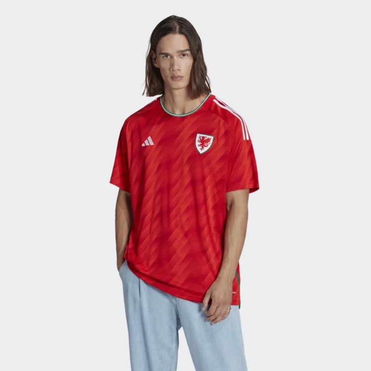 Camisa Vermelha Adidas Wales 22