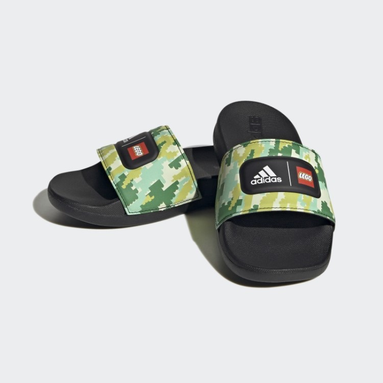 Slides Preto Adidas Adilette X Lego