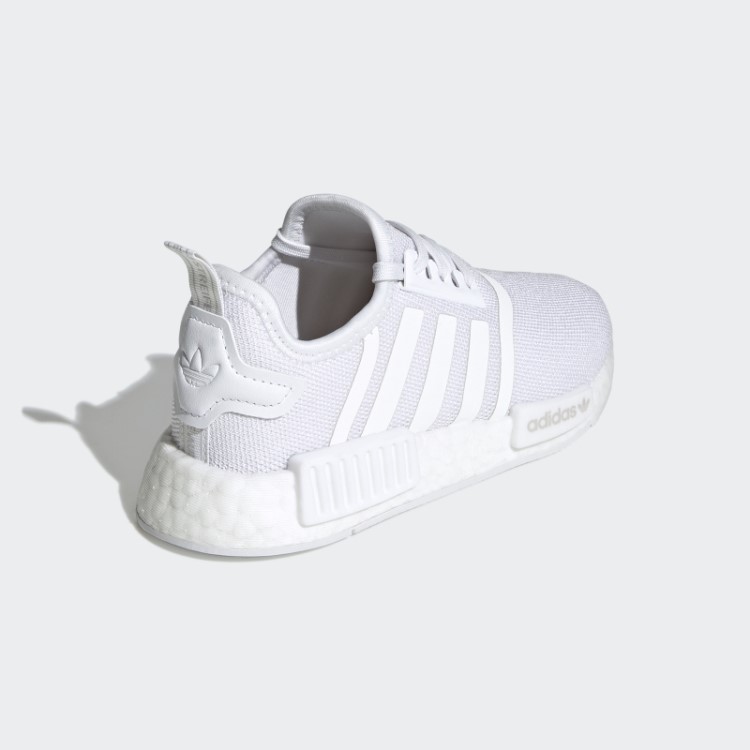 Sapatos Brancos Adidas Nmd-r1 Refinados