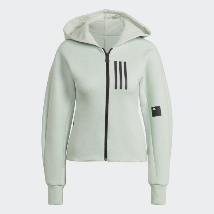 Moletom Com Capuz Slim Fit Verde Mel Missão Vitória Adidas