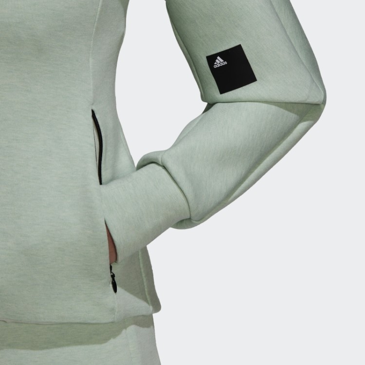Moletom Com Capuz Slim Fit Verde Mel Missão Vitória Adidas