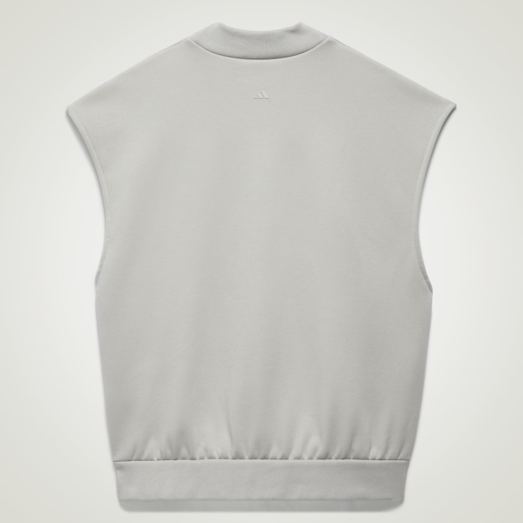 Adidas Basquete Moletom Sem Mangas Metal Cinza Quente
