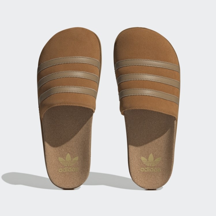 Chinelos Adimule Lea Castanho Claro Adidas