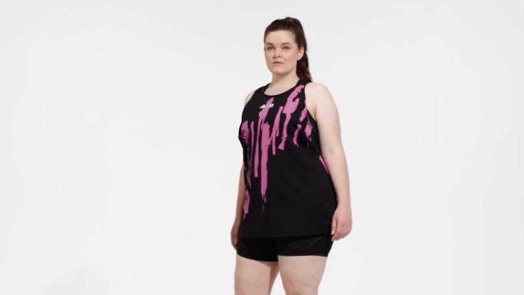 Adidas X Thebe Magugu Tênis Nova York Y-tanque (tamanho Grande) Moda Preta