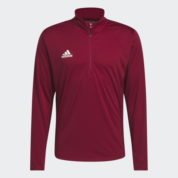 Adidas Colleg Borgonha Sob As Luzes Blusa Manga Longa Com Zíper 1/4
