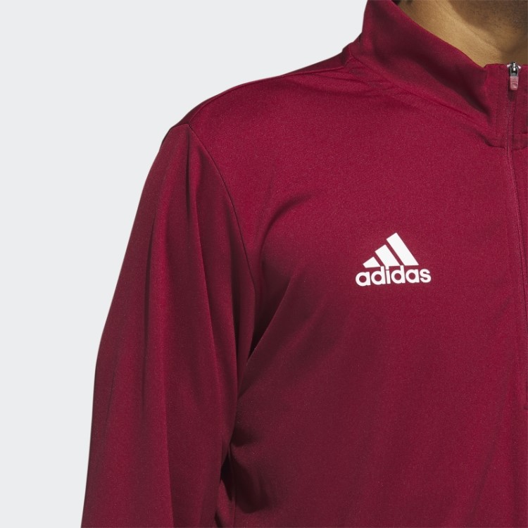 Adidas Colleg Borgonha Sob As Luzes Blusa Manga Longa Com Zíper 1/4