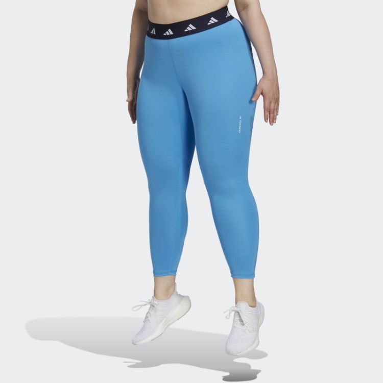 Leggings Adidas Techfit 7/8 (tamanho Grande) Azul