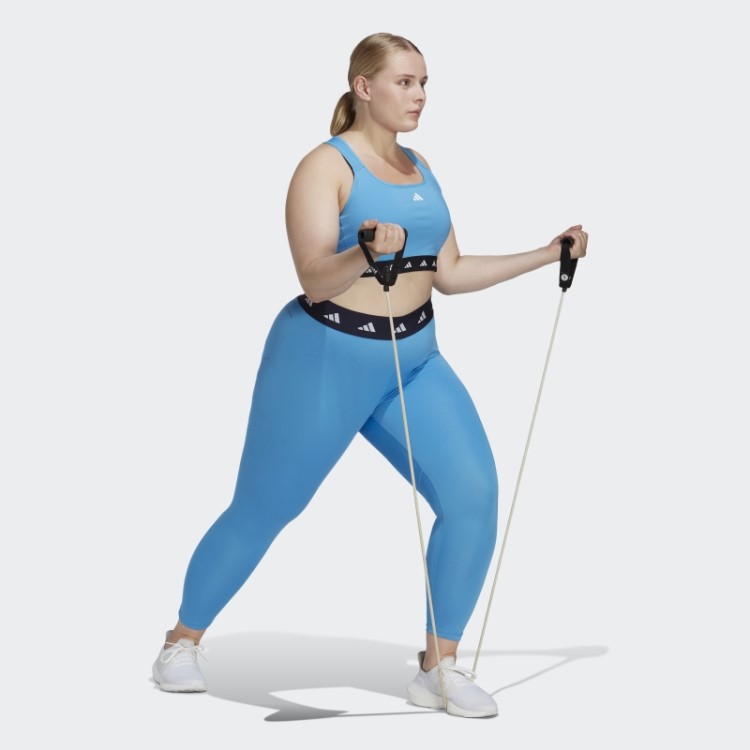 Leggings Adidas Techfit 7/8 (tamanho Grande) Azul