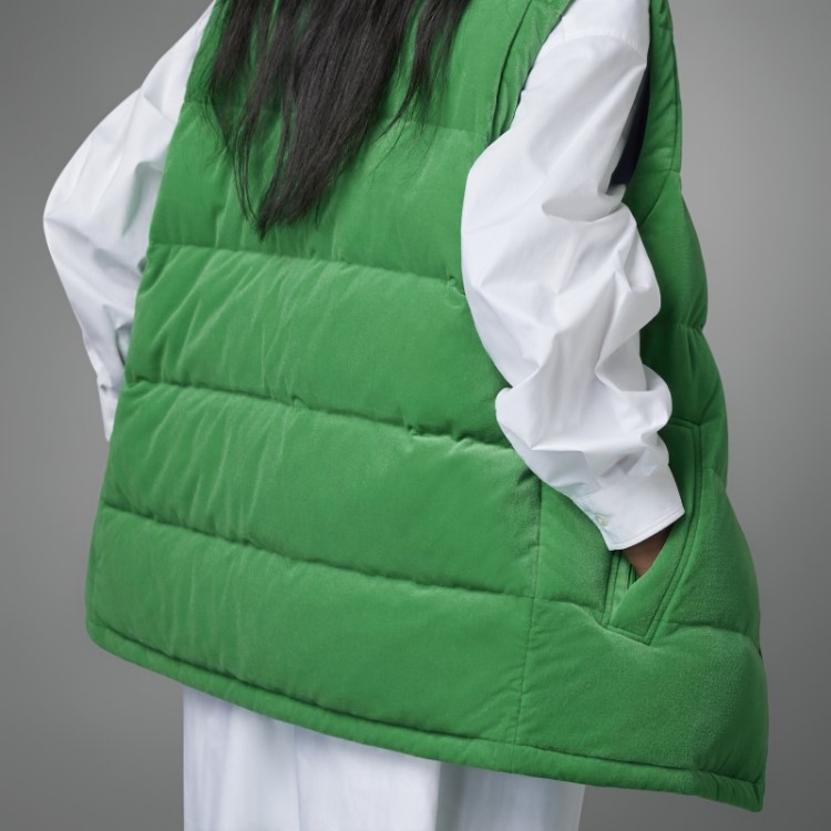 Adidas Colete De Veludo Verde Adicolor Anos 70