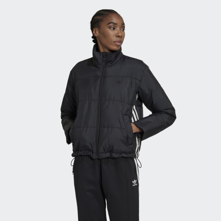 Jaqueta Puffer Preta Adidas