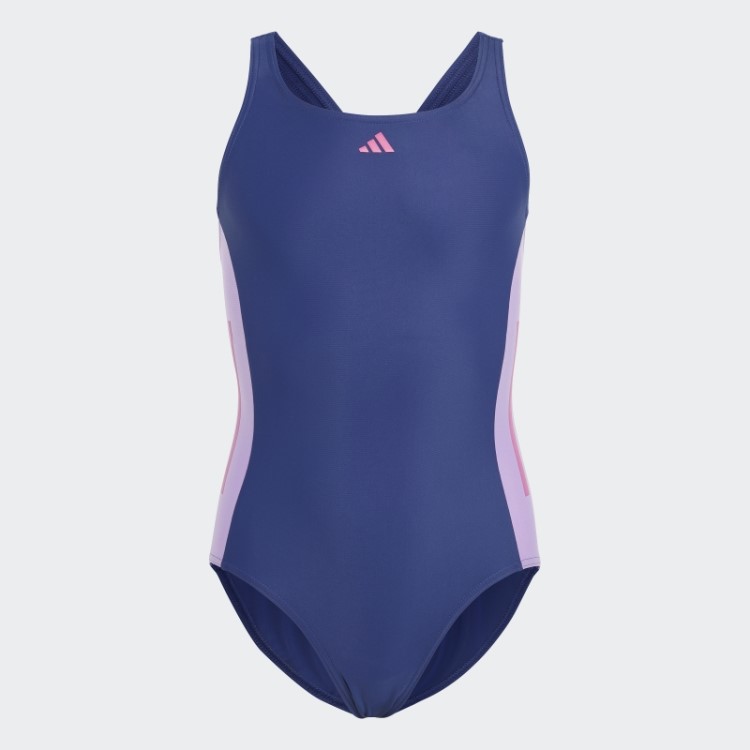 Maiô Corte 3 Listras Adidas Vitória Azul
