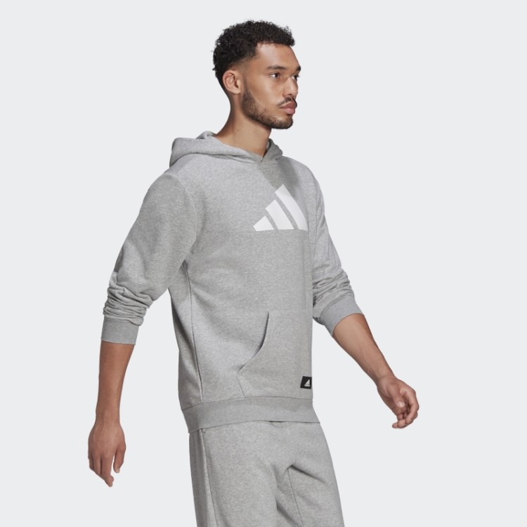 Moletom Com Capuz Future Icons Cinza Médio Da Adidas