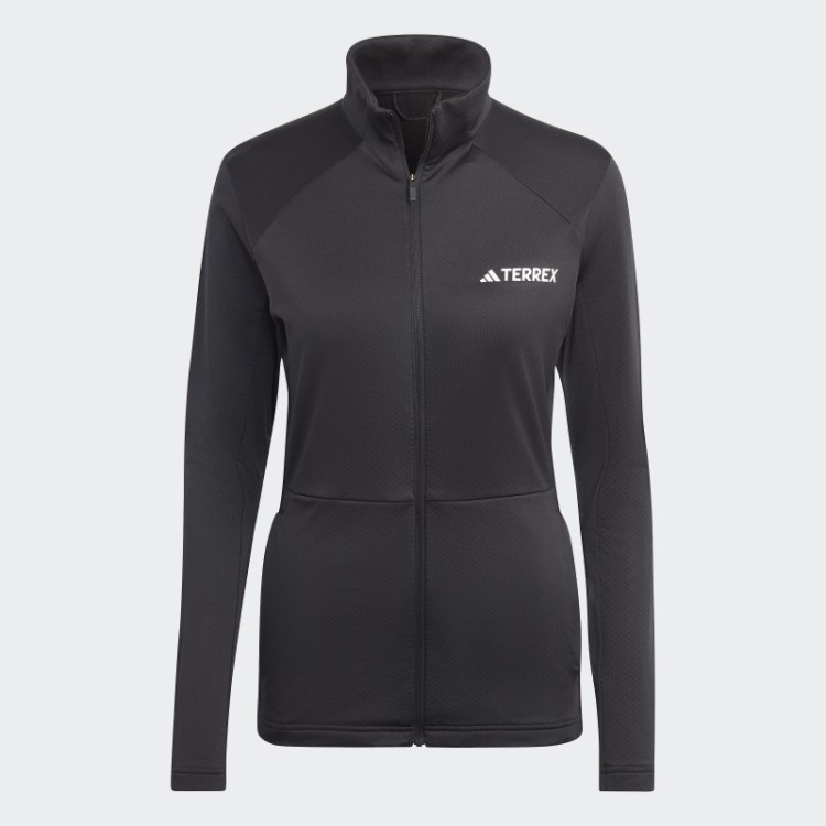 Jaqueta De Lã Terrex Com Zíper Completo Adidas Preta