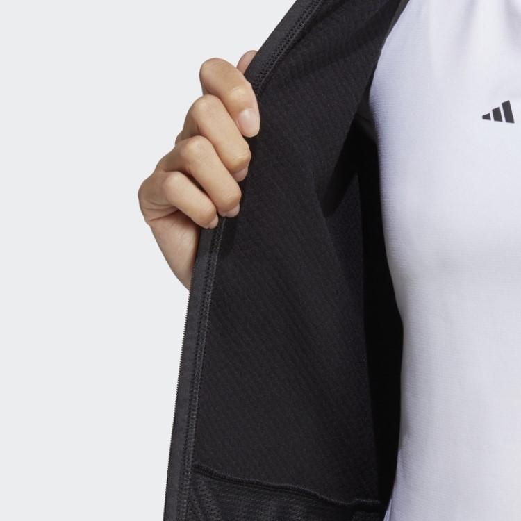 Jaqueta De Lã Terrex Com Zíper Completo Adidas Preta