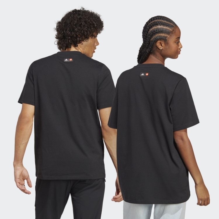Camiseta Adidas X Lego Soccer Stadium Estampada Hot Black