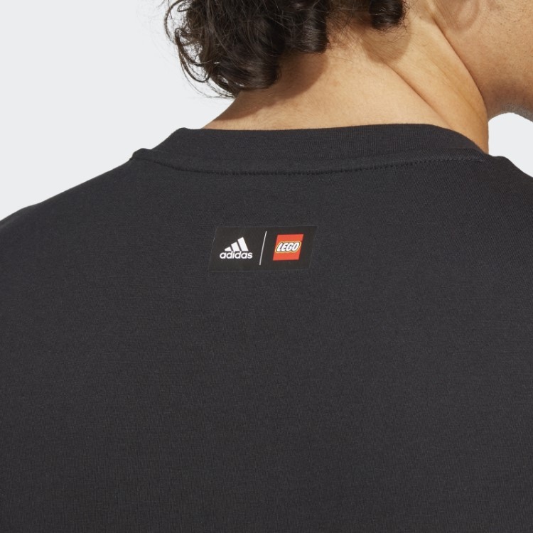 Camiseta Adidas X Lego Soccer Stadium Estampada Hot Black