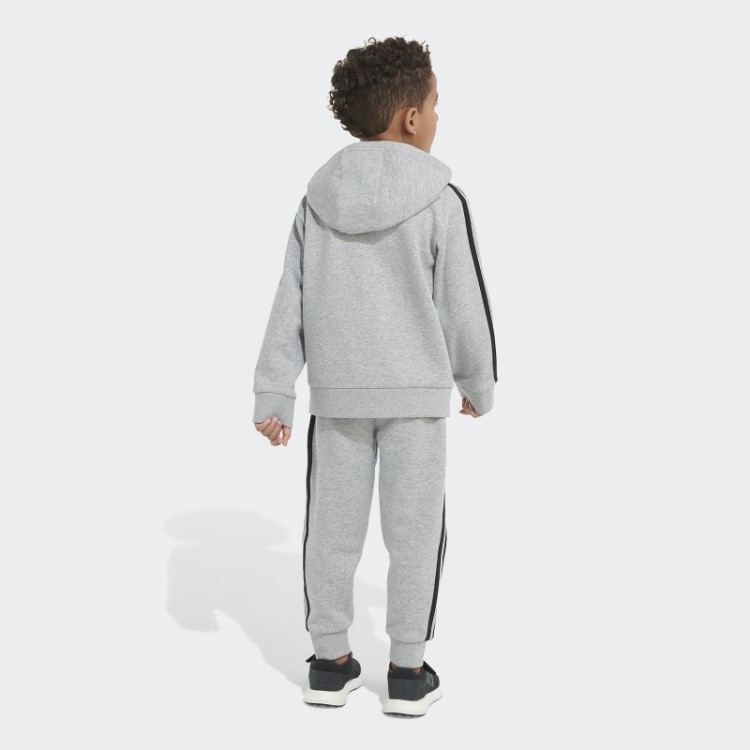 Conjunto De Jaqueta De Lã Com Capuz Adidas Carbon Hthd Essencial