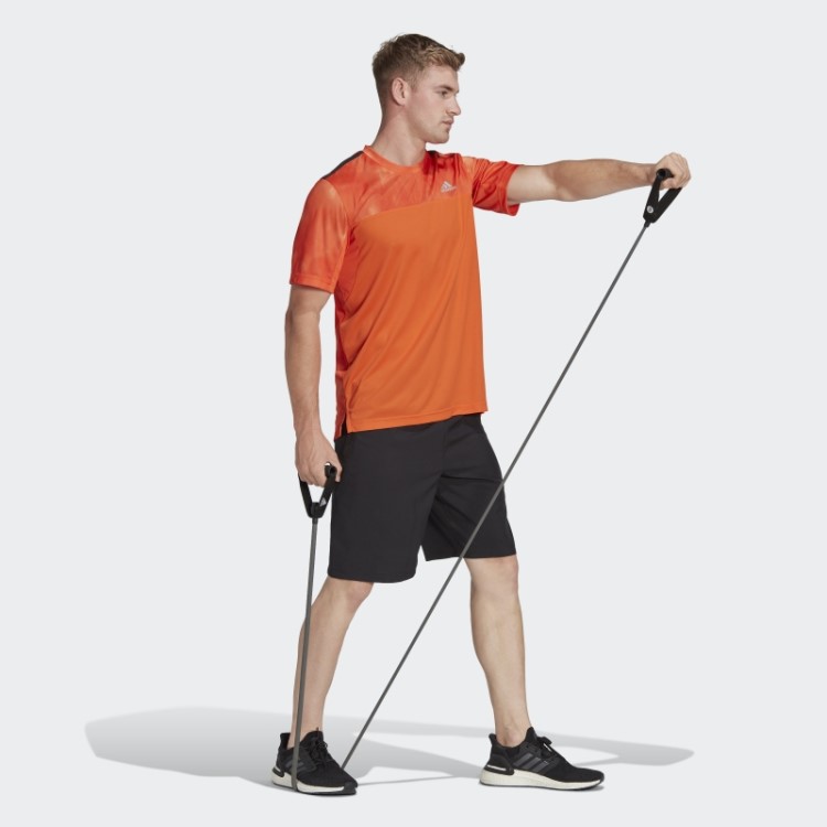 Adidas Preto Projetado Para Mover Shorts Com Logotipo