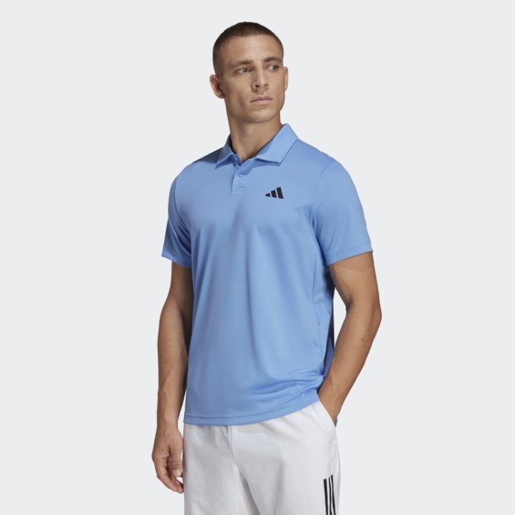 Camisa Polo De Tênis Azul Adidas Heat.rdy
