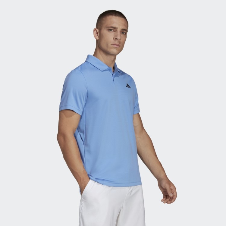 Camisa Polo De Tênis Azul Adidas Heat.rdy