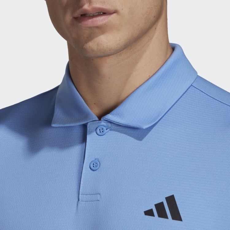 Camisa Polo De Tênis Azul Adidas Heat.rdy