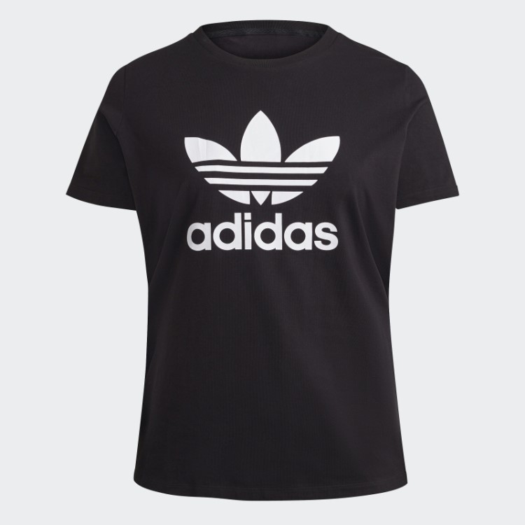 Camiseta Adicolor Classics Trefoil (tamanho Grande) Preta Adidas
