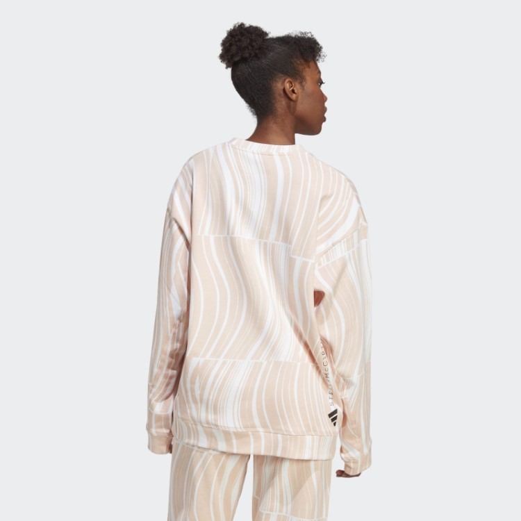 Moletom Com Estampa Truecasuals Adidas By Stella Mccartney Rosa Blush