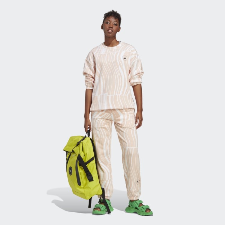 Moletom Com Estampa Truecasuals Adidas By Stella Mccartney Rosa Blush