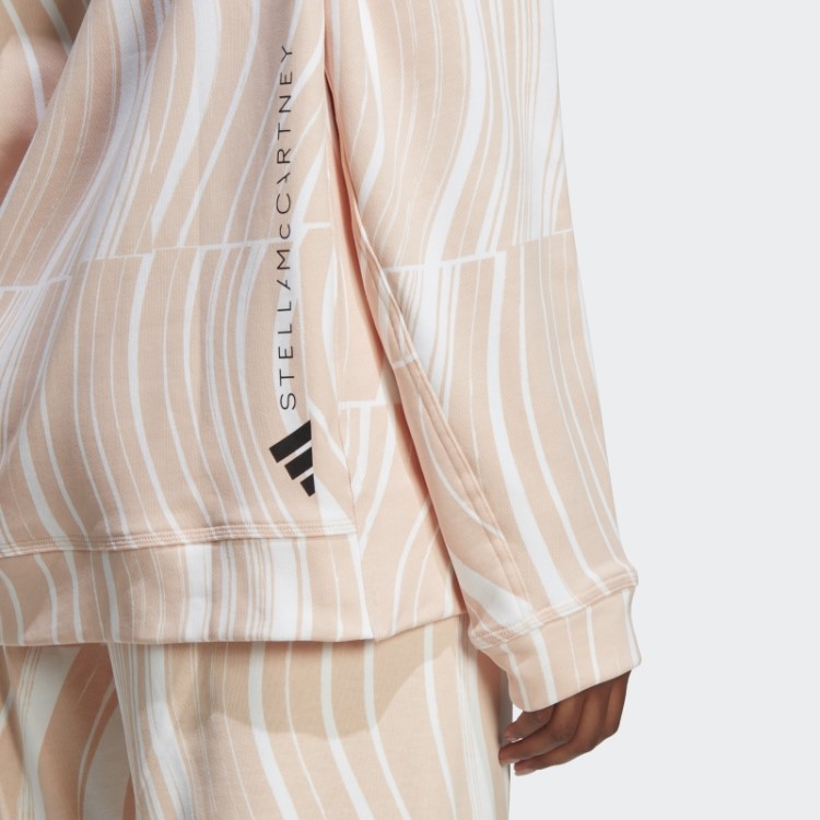 Moletom Com Estampa Truecasuals Adidas By Stella Mccartney Rosa Blush