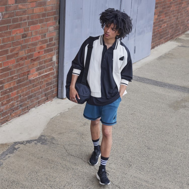 Jaqueta Bomber Com Estampa Adidas (gênero Neutro) Branca