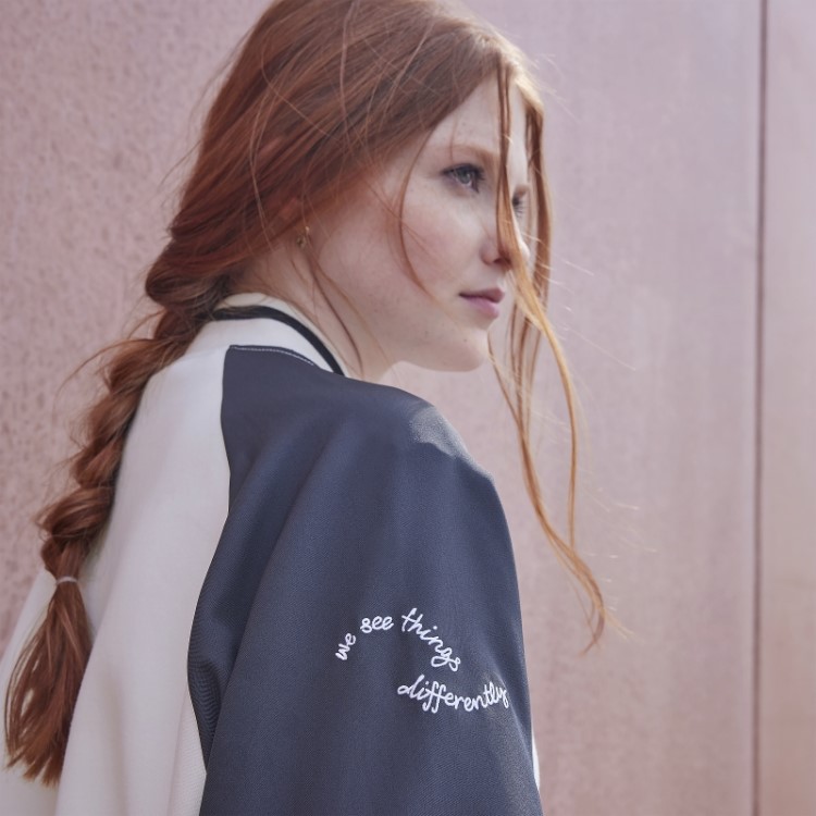 Jaqueta Bomber Com Estampa Branca Adidas (gênero Neutro)