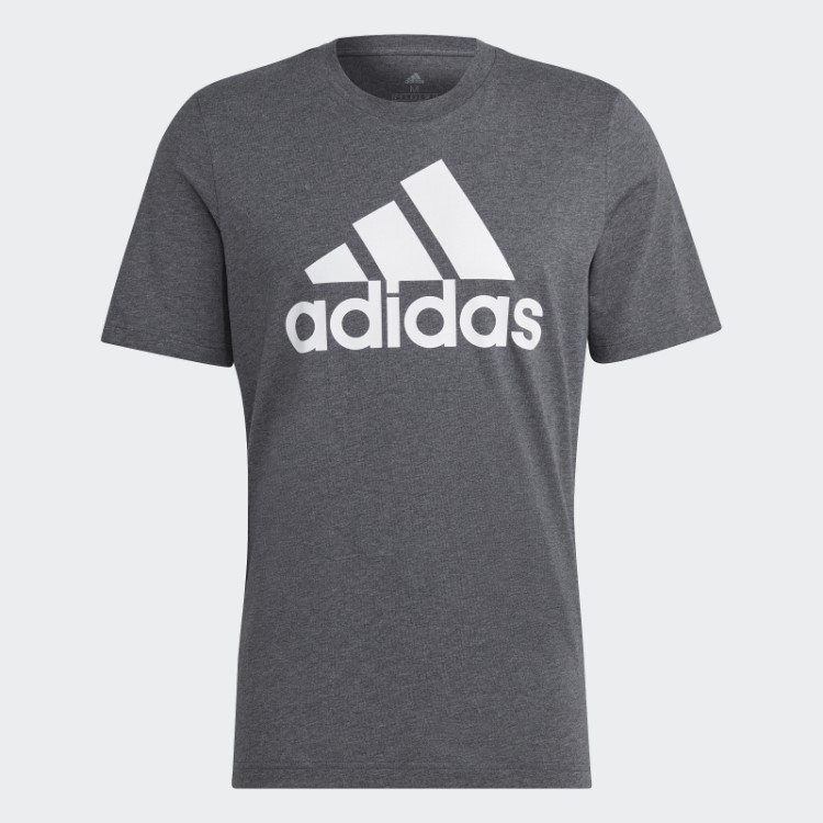 Essentials Camiseta Com Logo Grande Cinza Escuro Urze Adidas