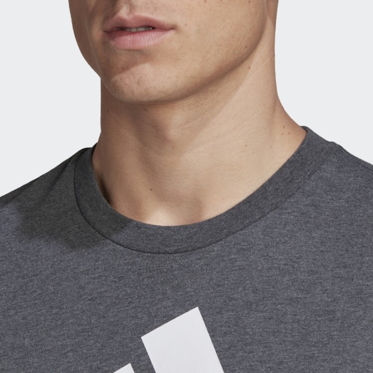 Essentials Camiseta Com Logo Grande Cinza Escuro Urze Adidas