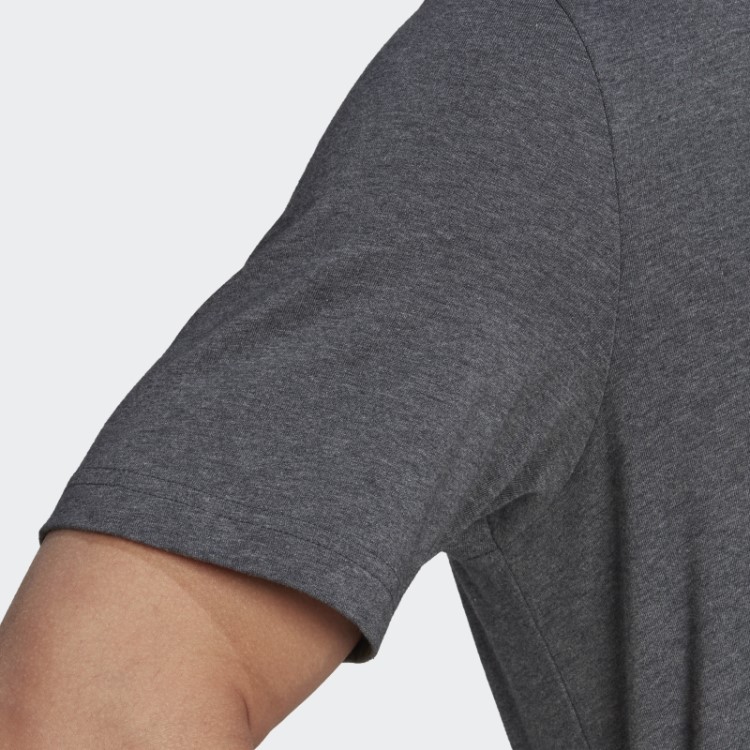 Essentials Camiseta Com Logo Grande Cinza Escuro Urze Adidas
