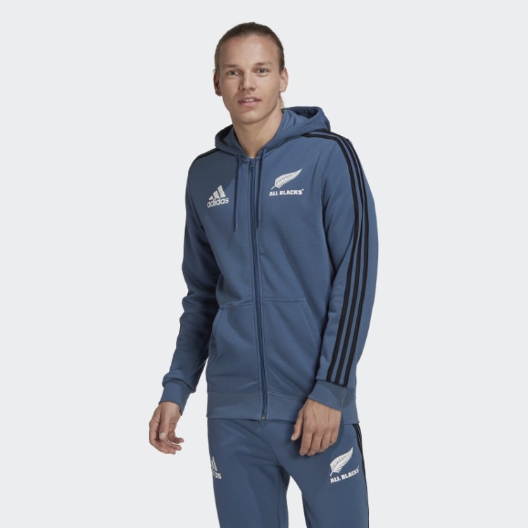 Adidas All Blacks Rugby Hoodie Com As Três Listras Em Aço