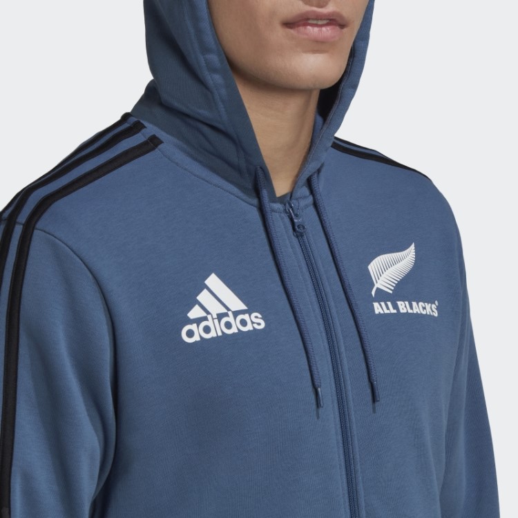 Adidas All Blacks Rugby Hoodie Com As Três Listras Em Aço
