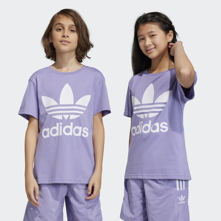 Camiseta Trefoil Lilás Adidas