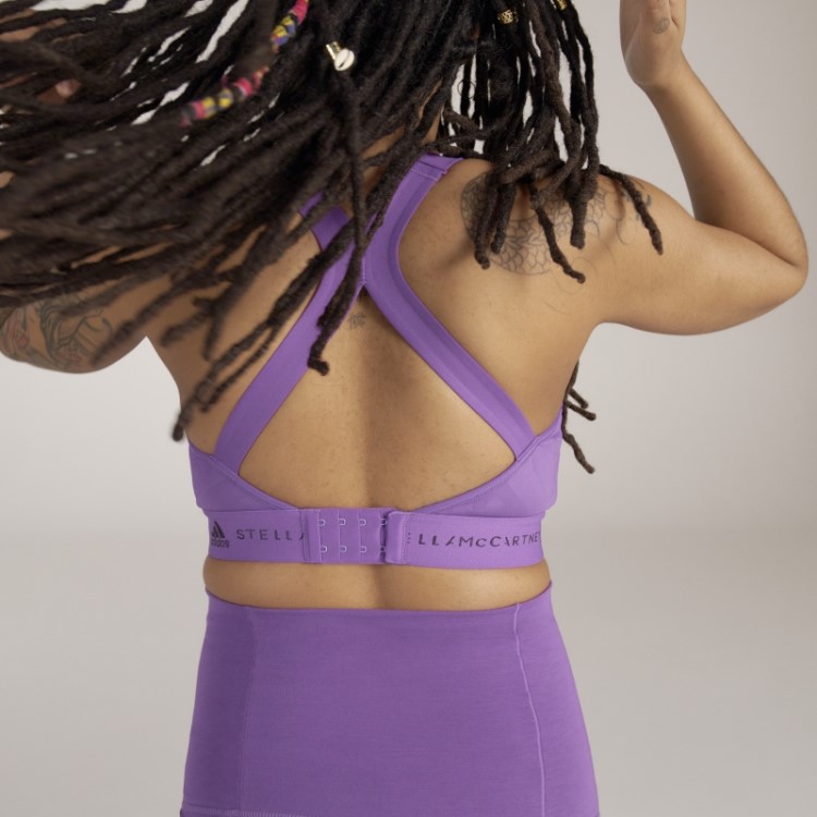 Roxo Adidas By Stella Mccartney Sutiã De Amamentação De Alto Suporte Moda