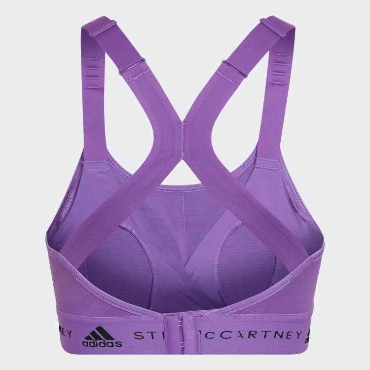 Roxo Adidas By Stella Mccartney Sutiã De Amamentação De Alto Suporte Moda