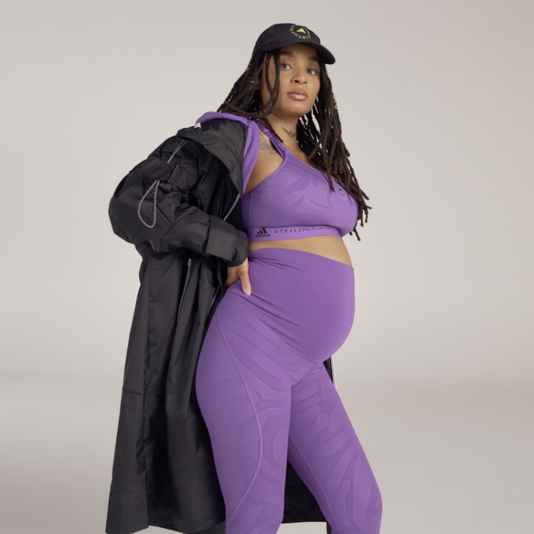 Roxo Adidas By Stella Mccartney Sutiã De Amamentação De Alto Suporte Moda